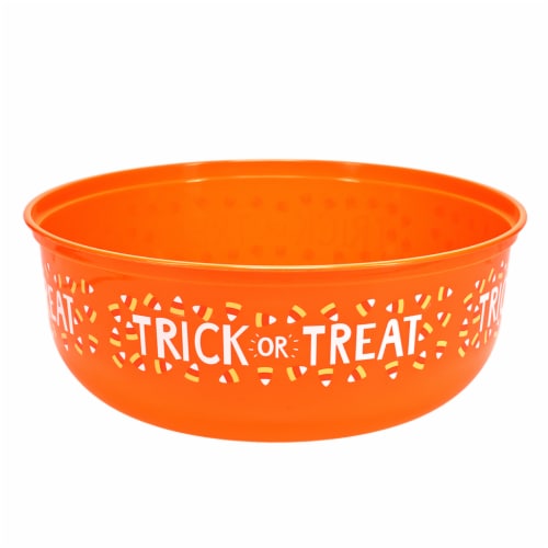 Holiday Home 12-Inch Candy Corn Halloween Treat Bowl Perspective: front