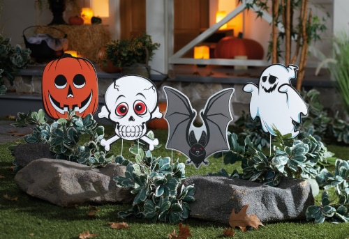 Holiday Home® Halloween Yard Sign Decoration - Assorted Perspective: front