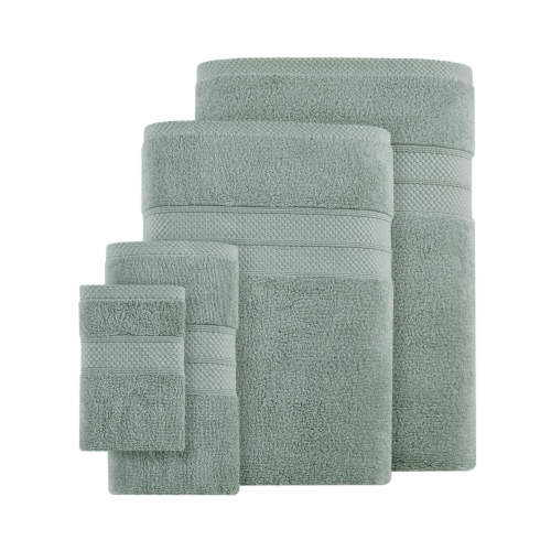 Modavari Home Fashions Turkish Bath Towel - Blue Perspective: front