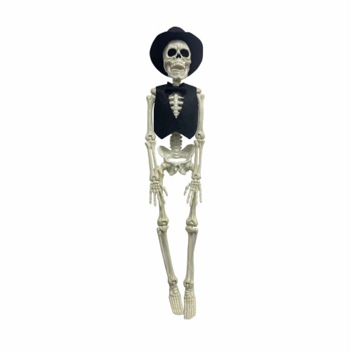 Holiday Home Hanging Dressed Skeleton Groom Perspective: front