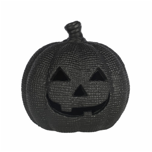 Holiday Home Burlap Pumpkin - Black Perspective: front
