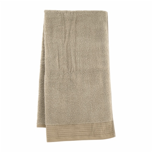 Modavari® Home Fashions Cuff Bath Towel – Silver Mink Perspective: front