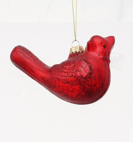 Holiday Home Red Cardinal Ornament Perspective: front