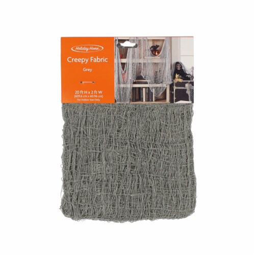 Holiday Home® Gray Creepy Fabric Halloween Decor Perspective: front