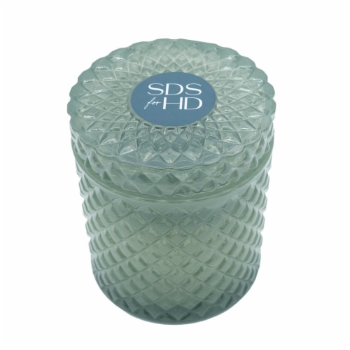 SDS for HD Designs 2 Wick Glass Jar Candle - Sea Green Perspective: front