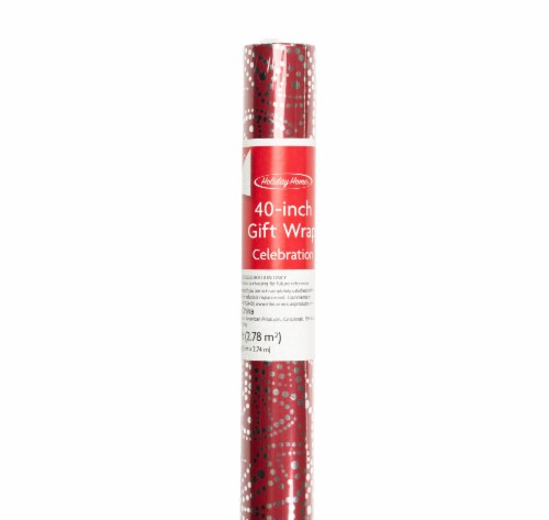 Holiday Home Celebration Gift Wrap Perspective: front