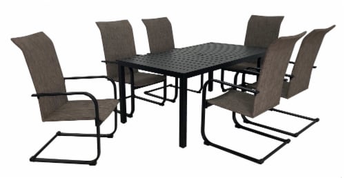 HD Designs Outdoors Layne Sling Dining Set Perspective: front