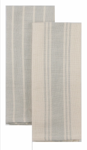 Dash of That® Natural Slubbed Kitchen Towels - Silver Perspective: front