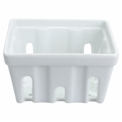 Dash of That Porcelain Berry Basket Perspective: front