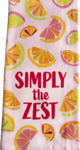 Everyday Living Simply the Zest Terry Kitchen Towel Perspective: front