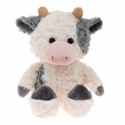 Holiday Home Cow Plush Toy - Grey/White Perspective: front