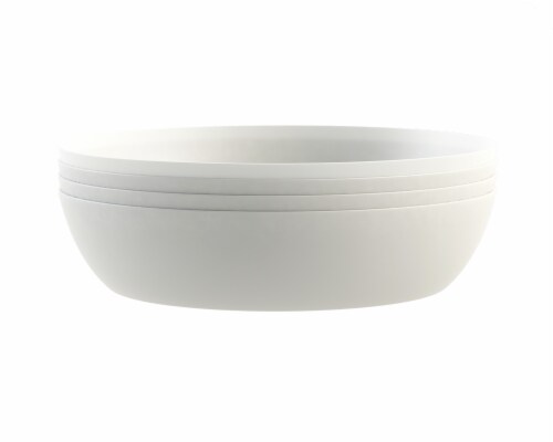 HD Designs Outdoors Summer Dinner Bowl - White Perspective: front