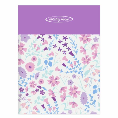 Holiday Home Butterfly Floral Vinyl Tablecloth Perspective: front