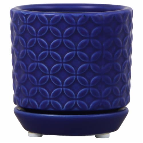 HD Designs Rosaline Planter Pot - Delft Blue Perspective: front