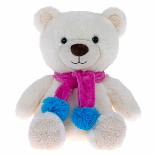 Holiday Home Bear Plush - White Perspective: front