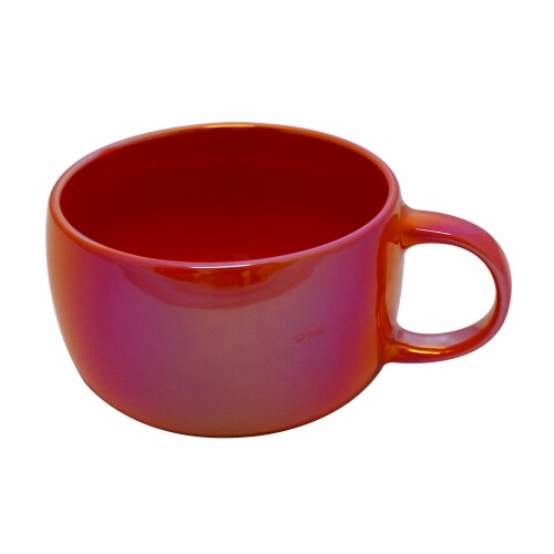 Holiday Home Stackable Halloween Mug - Orange Iridescent Perspective: front