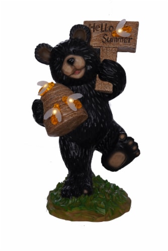 HD Outdoors Black Bear Holding Honeycomb Solar Perspective: front