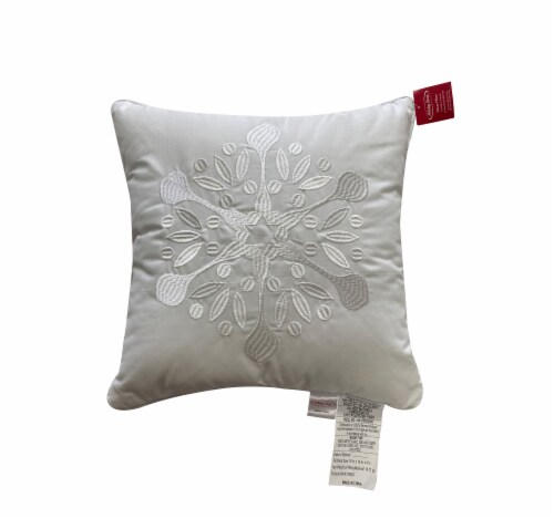 Holiday Home® Snowflake Decorative Pillow - White Perspective: front