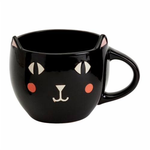 Holiday Home Halloween 20oz Spooky Character Figural Mug Cat Perspective: front
