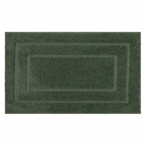 Mohawk Home Bath Rug - Aqua Gray Perspective: front