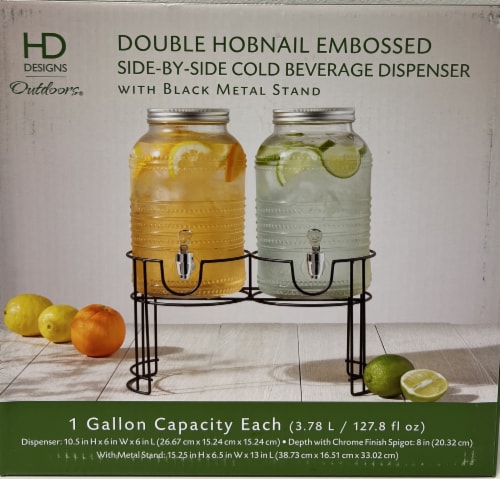 HD Designs Outdoors Summer Double Beverage Dispenser Perspective: front