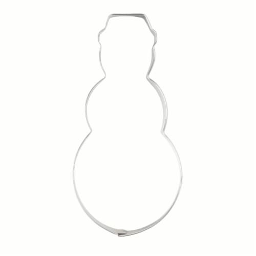 Holiday Home Snowman Cookie Cutter Perspective: front