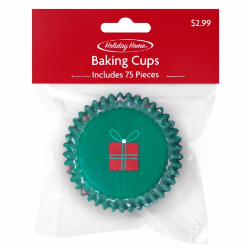 Holiday Home Baking Cups Perspective: front
