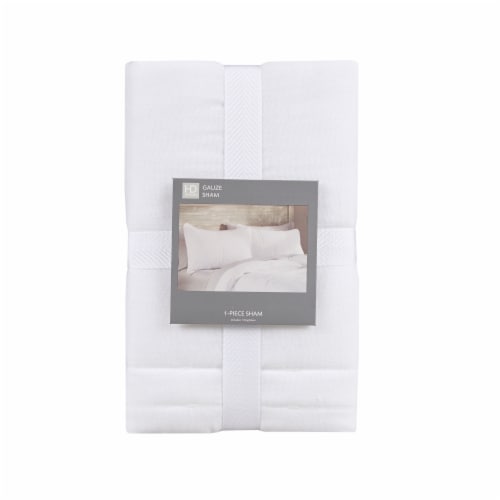 HD Designs® Guaze Sham - White Perspective: front