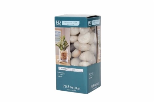 HD Designs Rock Vase Filler - White Perspective: front