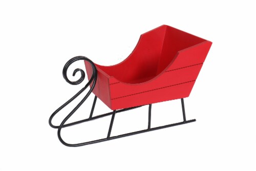 HD Designs Iron Sleigh - Red Perspective: front