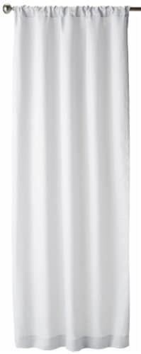 Everyday Living® Carsten Room Darkening Single Curtain Panel - White Perspective: front