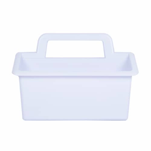 OfficeWorks 4-Compartment Caddy - White Perspective: front