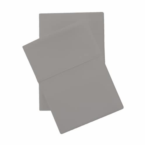 HD Designs 400 Thread Count Performance Pillowcases - 2 pack Dark Grey Perspective: front