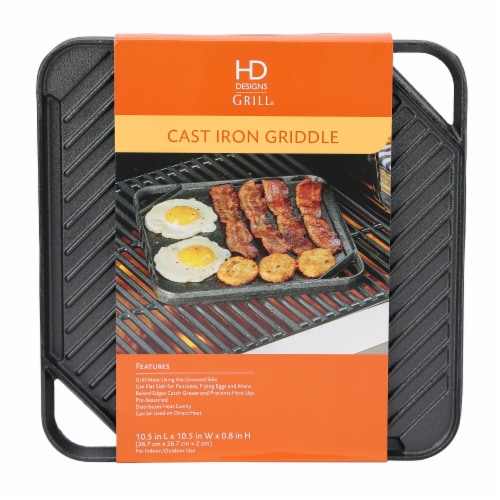 HD Designs Grill Cast Iron Griddle, 1 ct - Fry's Food Stores