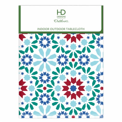 HD Designs Outdoors™ Indoor Outdoor Tablecloth - Moroccan Perspective: front