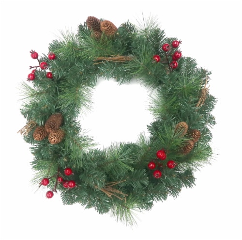 Holdiay Home Decorated Wreath Perspective: front
