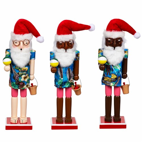 Holiday Home Nutcracker Santa with Beach Ball 3A Perspective: front