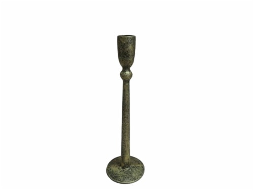 SDS for HD Designs 11.7 Inch Antique Brass Cast Iron Candle Holder Perspective: front