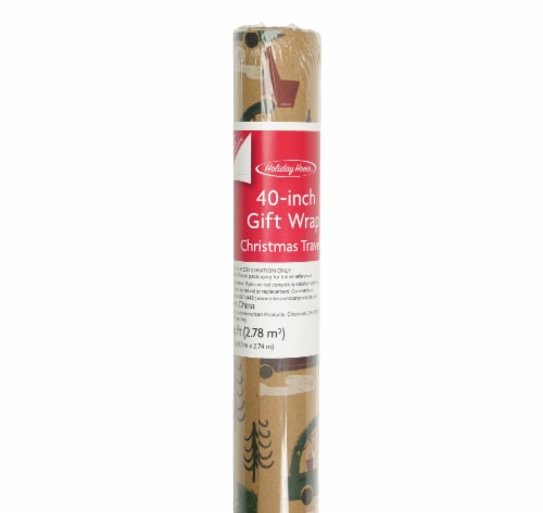 Holiday Home Holiday Travels Gift Wrap Perspective: front
