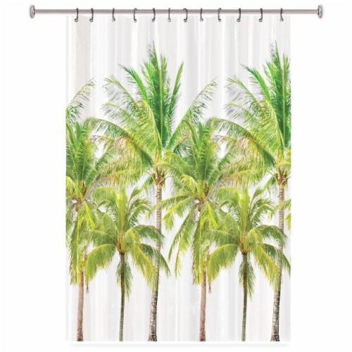 Splash Home Shower Curtain - Palm Trees Perspective: front