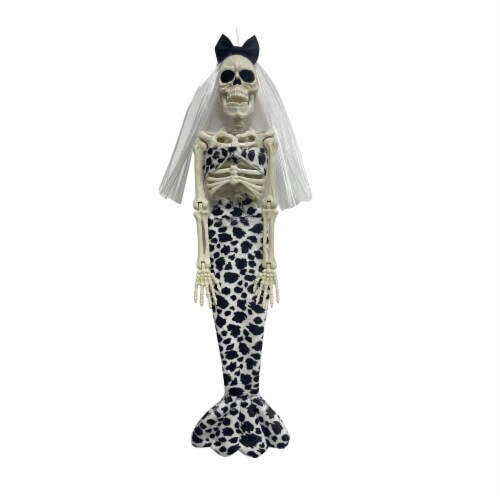 Holiday Home Hanging Dressed Skeleton Mermaid Perspective: front