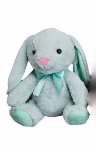Holiday Home 12" Blue Bunny Plush Perspective: front
