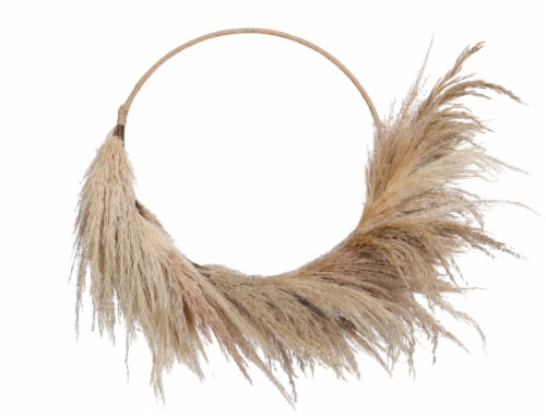 SDS for HD Designs 24-Inch Dried Phragmites Wreath - Brown Perspective: front