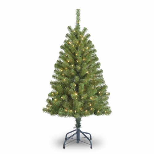 Holiday Home 4' Fir Pre-Lit Christmas Tree- Clear Lights Perspective: front