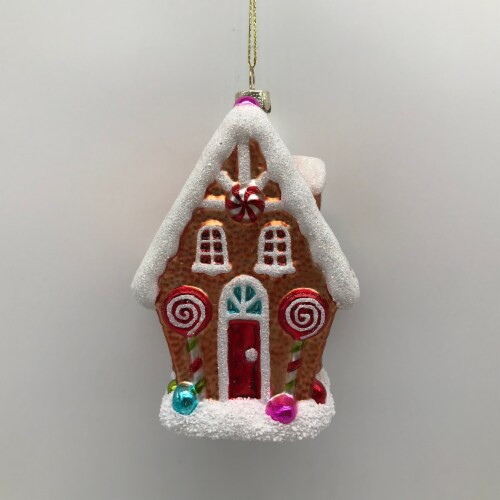 Holiday Home Gingerbread House Christmas Ornament Holiday Décor Perspective: front