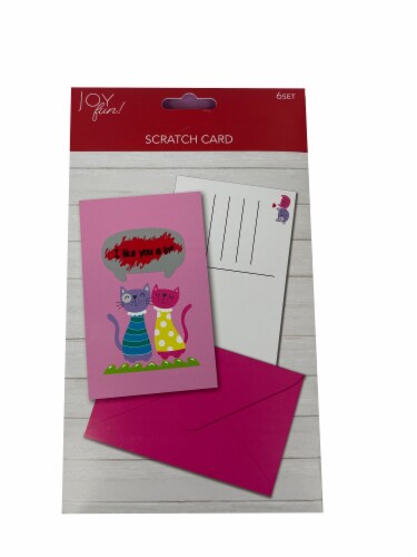 Holiday Home Valentine's Day Scratch Card Set Perspective: front