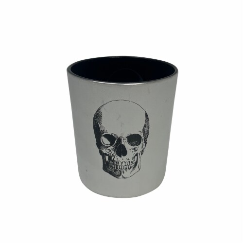 Holiday Home Skull Candle Holder Perspective: front