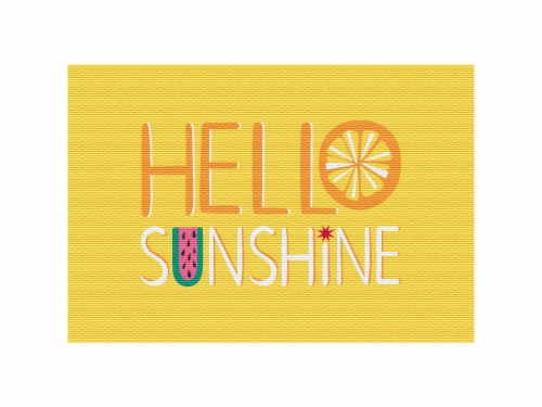Lintex Hello Sunshine Textilene Placemats Perspective: front
