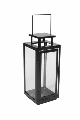 HD Designs Glass Iron Lantern Perspective: front