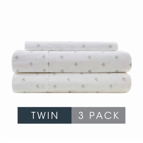 HD Designs 300 Thread Count Sheet Set Twin - 3 Pack Leaves Perspective: front